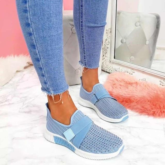 Heidi-Mode | Slip-On Damen Klett-Sneaker
