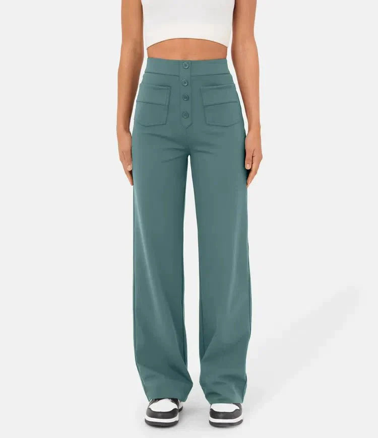Hochtaillierte Weitbeinhose für elegante Anlässe