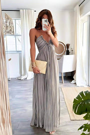 Lanie | Schickes plissiertes Maxikleid