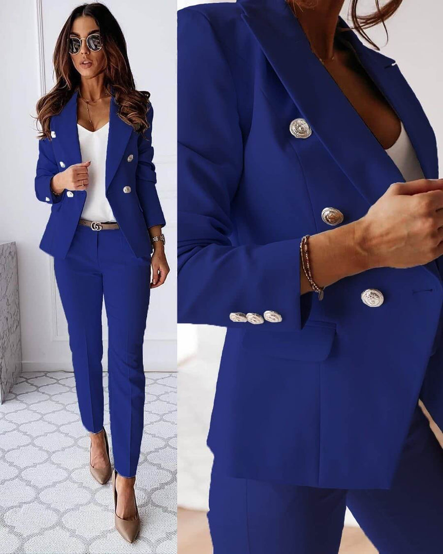 Hosenanzug Damen 2-teilig | Business-Chic & Pflegeleicht