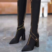 Kinnera – Kniehohe Lederstiefel
