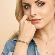 Estate Cuban Armband | Gold