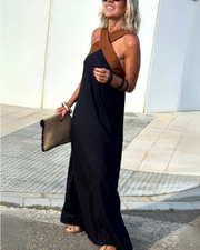 SIENNA | Elegantes Kleid mit offener Rückseite und modischem Wickelkragen