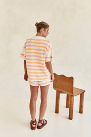 Pauline | Zweiteiliges Strick-Set mit Hemd & Shorts