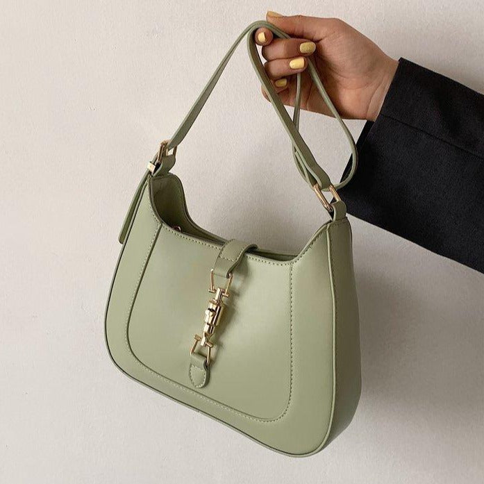 Vintage Schultertasche Damen – Vegan Leder & Retro Look