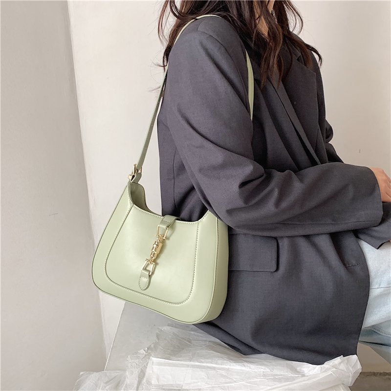 Vintage Schultertasche Damen – Vegan Leder & Retro Look