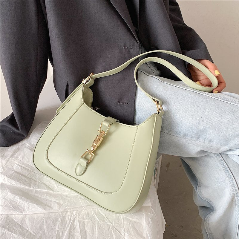 Vintage Schultertasche Damen – Vegan Leder & Retro Look