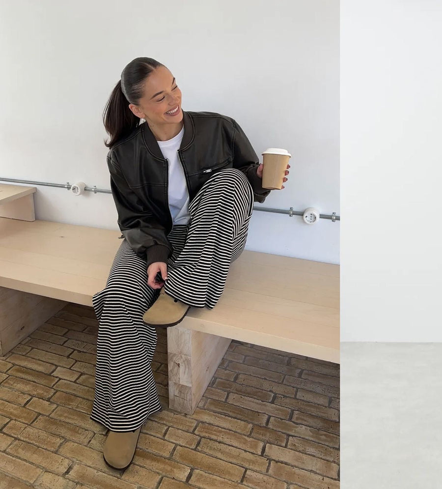 Mila | Klassische Damen-Hose gestreift stilvoll & modern