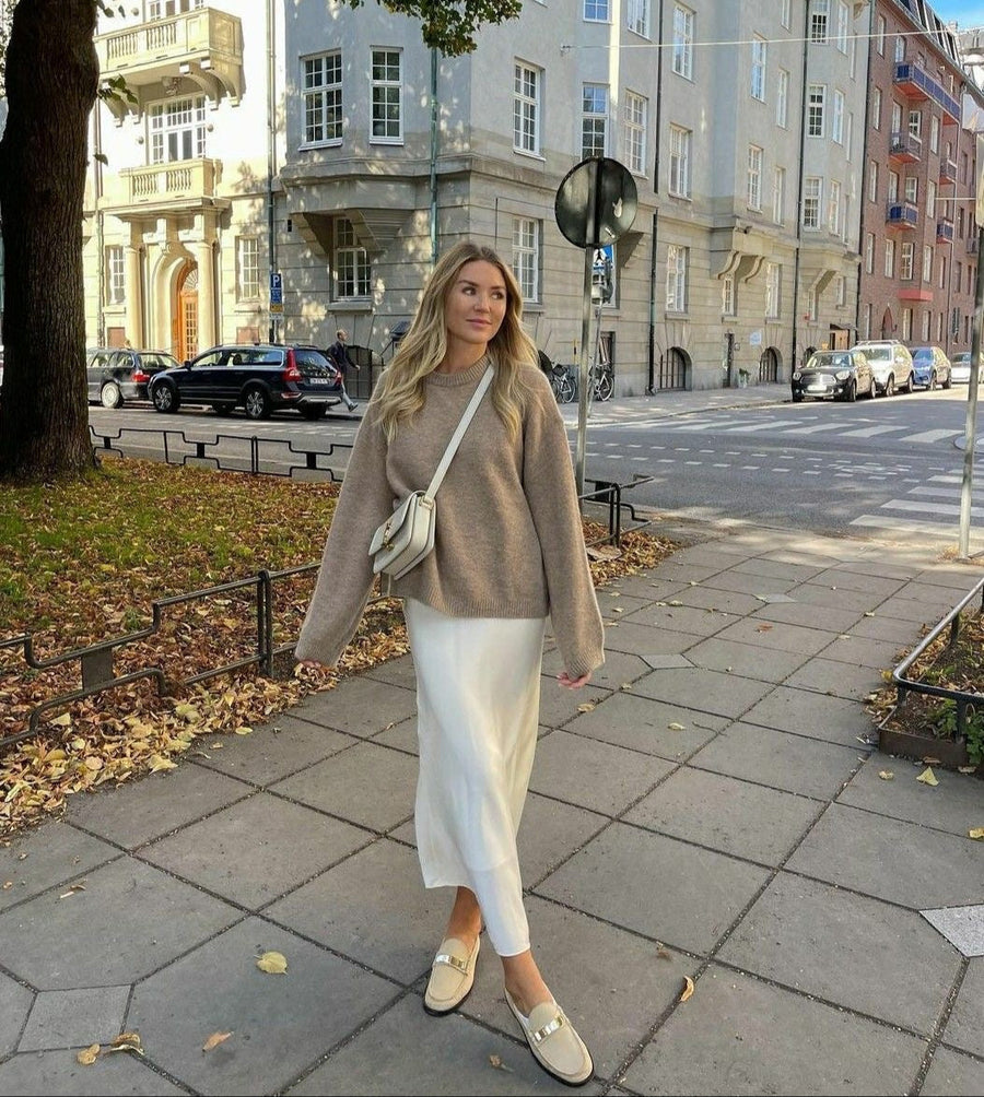 Julia | Satin-Maxirock für Damen