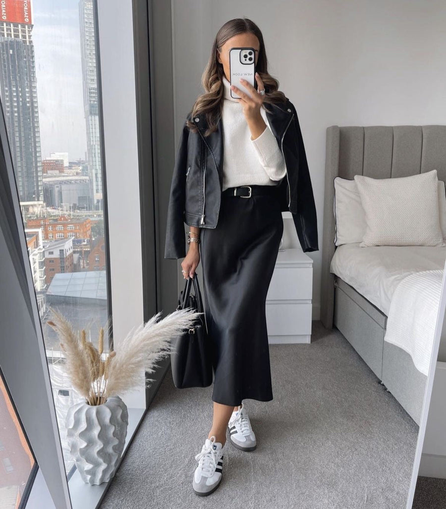 Julia | Satin-Maxirock für Damen