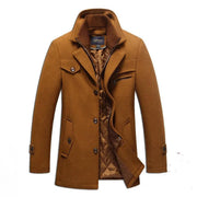 Lässige Winterjacke Mit Taschen Für Herren | Stehkragen