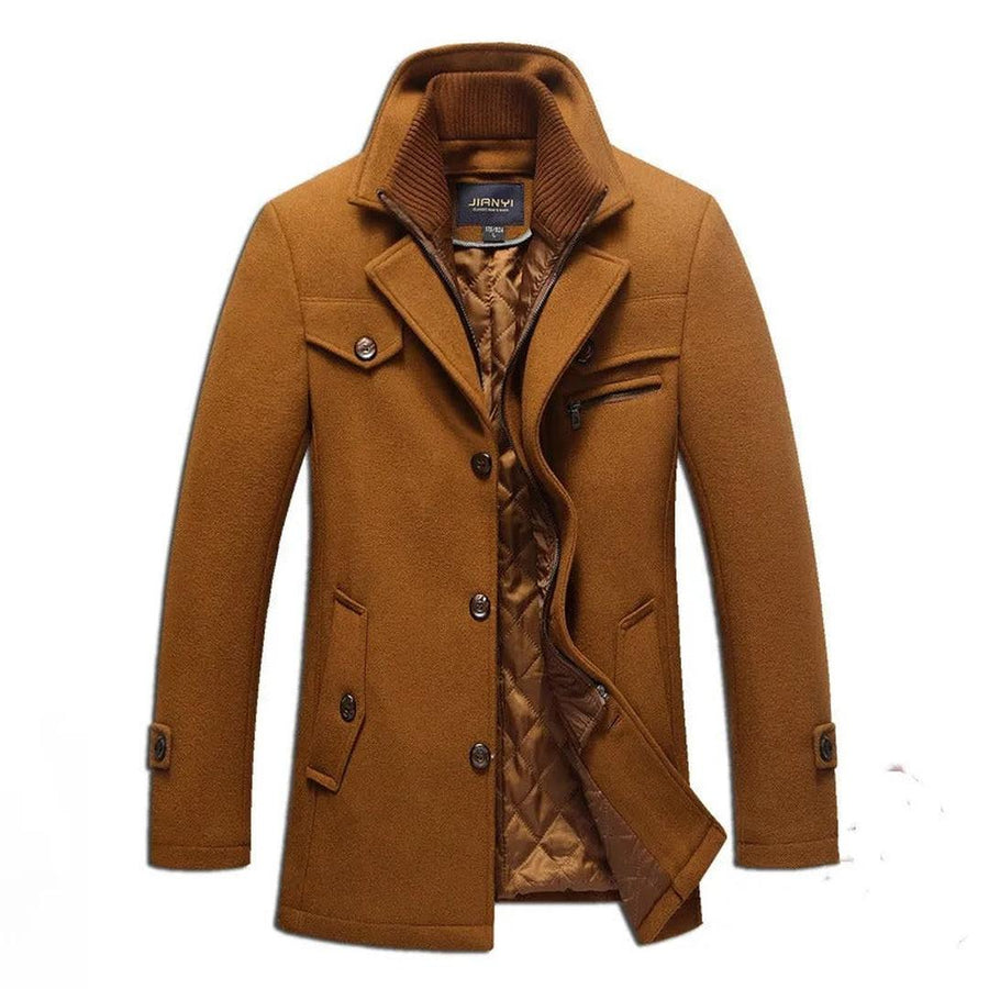 Lässige Winterjacke Mit Taschen Für Herren | Stehkragen