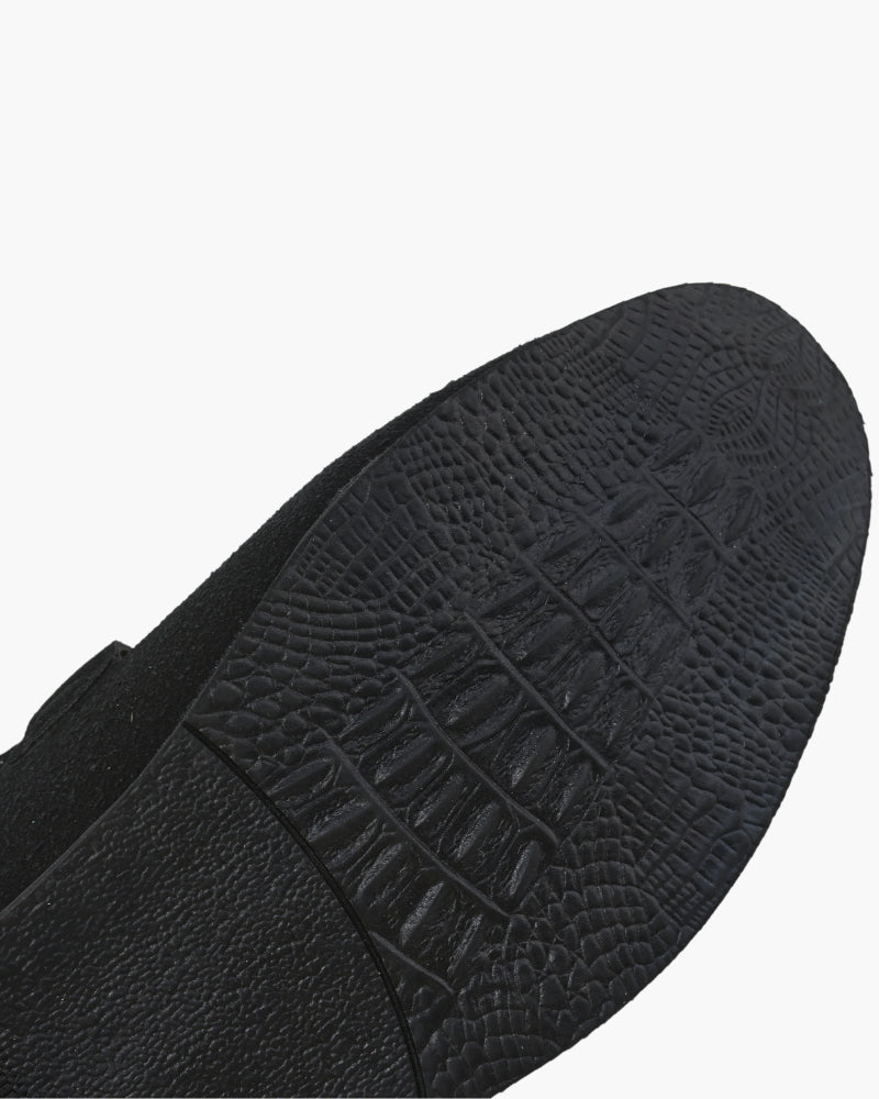 Elias | Lässig Herren-Loafer aus Wildleder mit edlem Metall-Detail