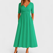 Piper - Midikleid mit kurzen Ärmeln