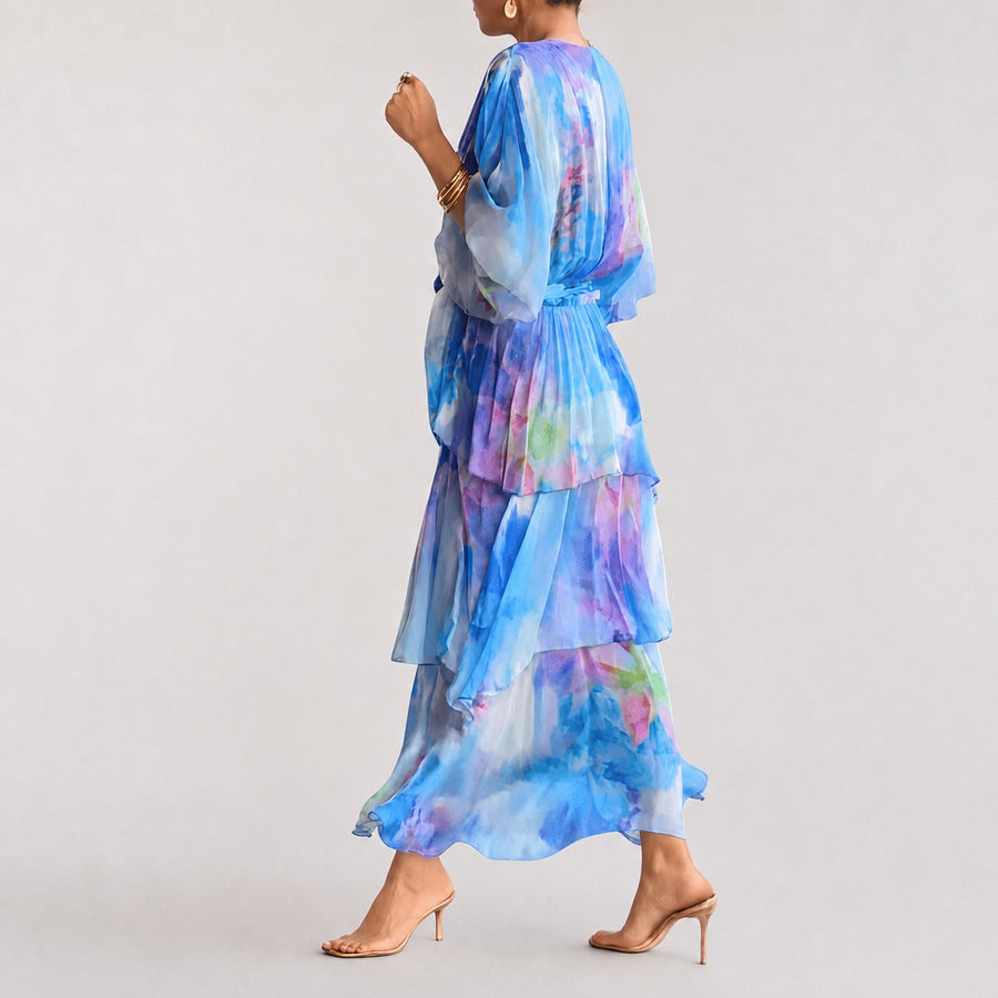 Denise - Stilvolles Geschichtetes Kleid