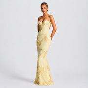 Norma - Stilvolles Maxikleid mit Blumenprint