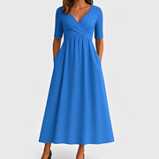 Piper - Midikleid mit kurzen Ärmeln