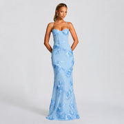 Norma - Stilvolles Maxikleid mit Blumenprint