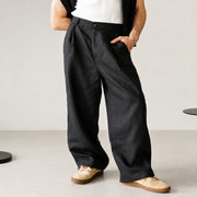 Hashim - Bequeme Weite Plissierte Hose