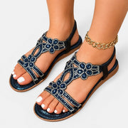 Louis - Stilvolle Keilsandalen mit Blumenmuster