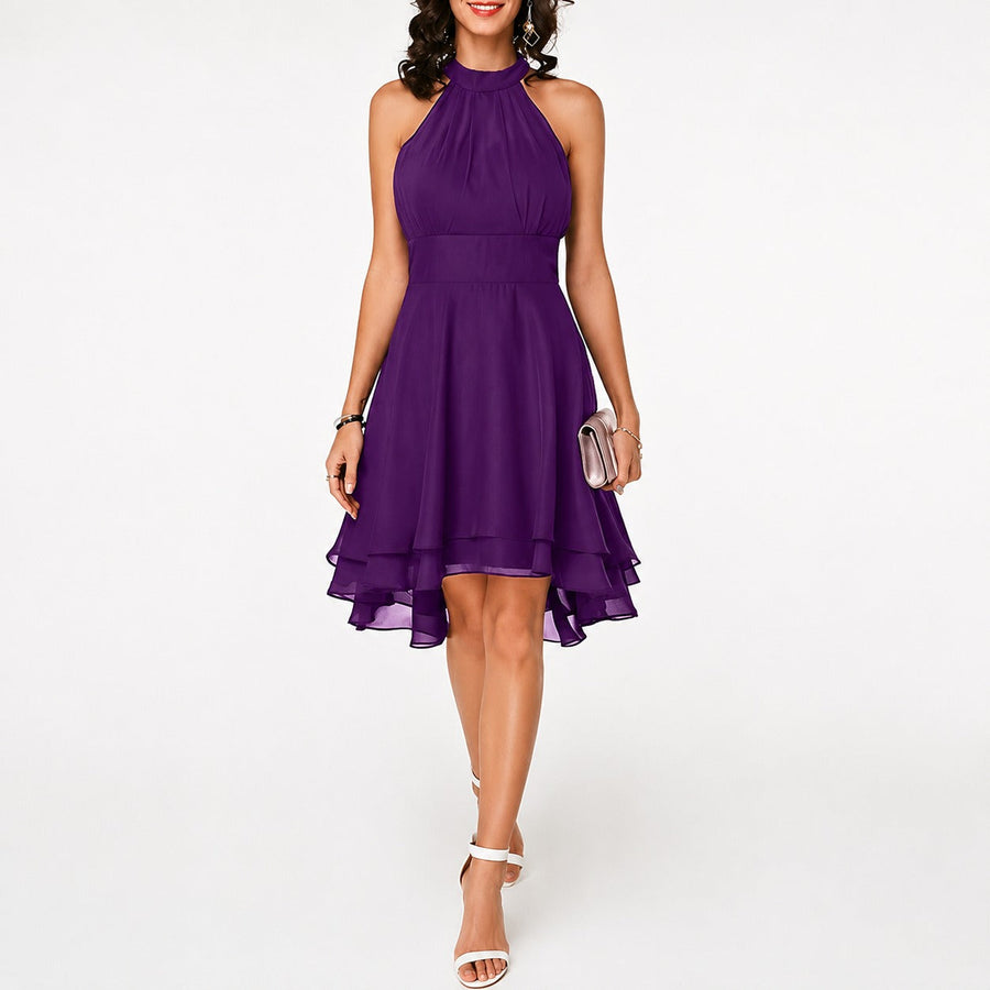 Kristina - Elegantes Kurzes Neckholderkleid