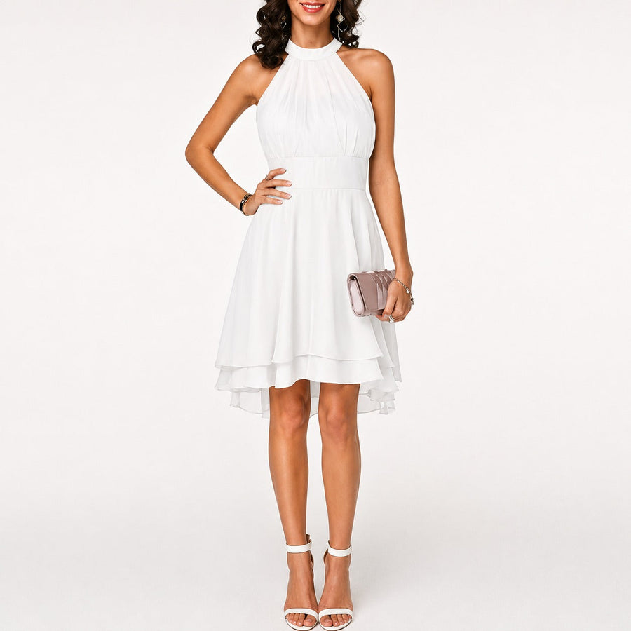 Kristina - Elegantes Kurzes Neckholderkleid