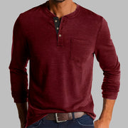 Dalton - Langarm-Henley-Shirt