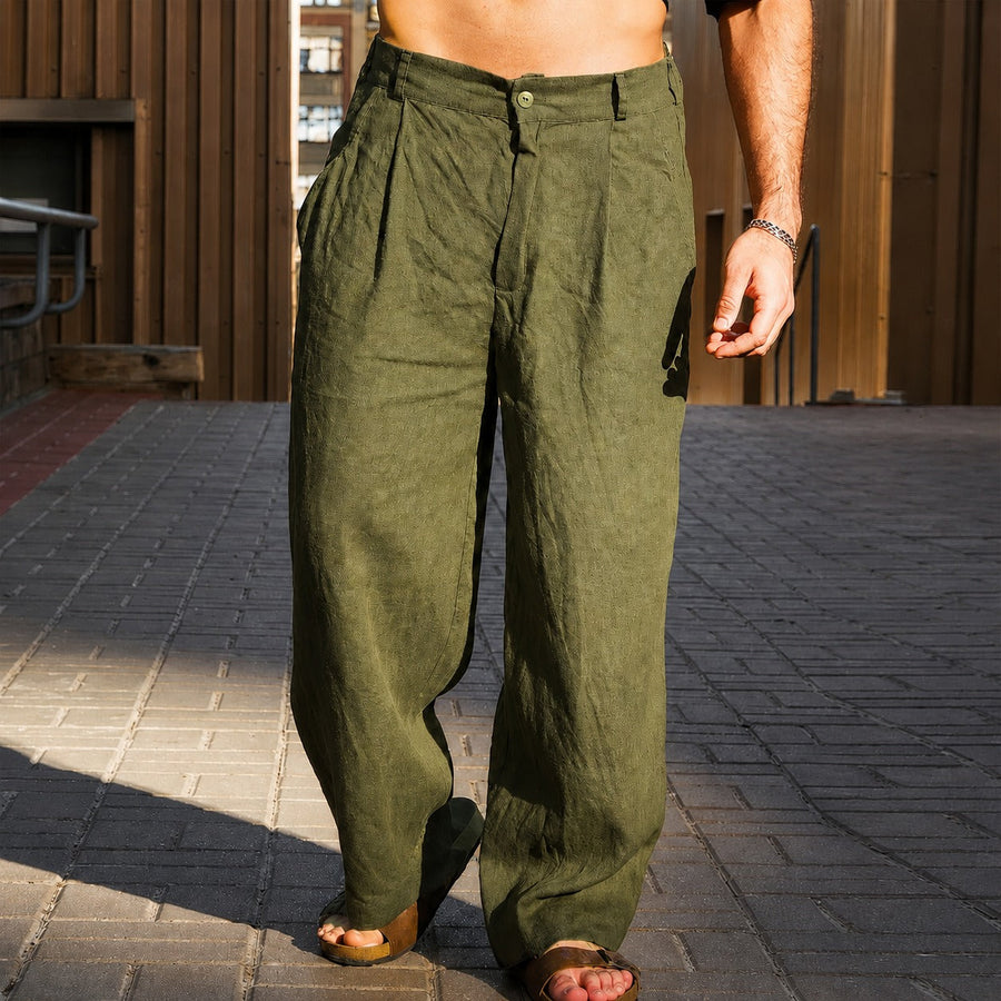 Brandon - Leichte Weitbein-Hose