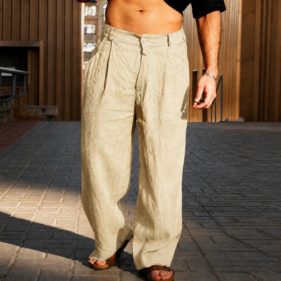 Brandon - Leichte Weitbein-Hose