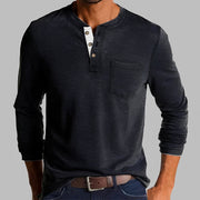 Dalton - Langarm-Henley-Shirt