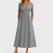Piper - Midikleid mit kurzen Ärmeln