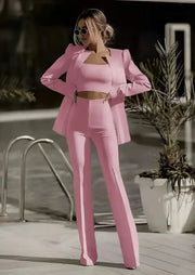 Heidi-Mode | 3 Teiliges Satz mit Blazer, Top und Hose