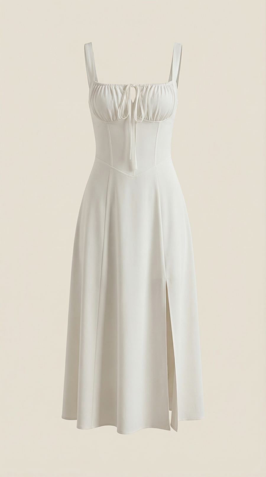 Vestito midi Jade | Design femminile a linea A con lacci