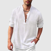 Richard | Herren Freizeit Strand Leinenhemd