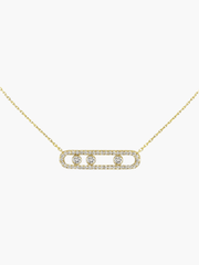 Halskette mit beweglichen Diamanten - elegant, raffiniert und zeitlos