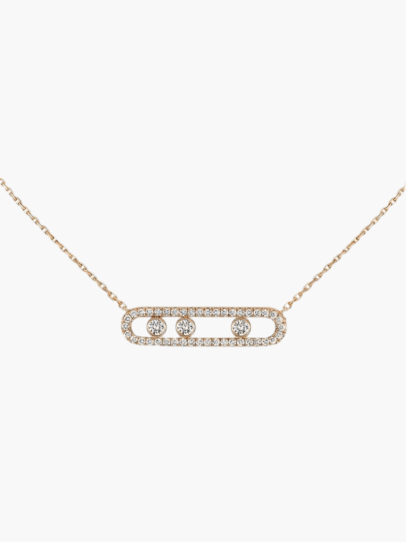 Halskette mit beweglichen Diamanten - elegant, raffiniert und zeitlos