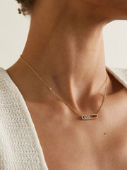 Halskette mit beweglichen Diamanten - elegant, raffiniert und zeitlos
