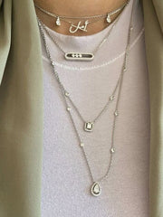 Halskette mit beweglichen Diamanten - elegant, raffiniert und zeitlos