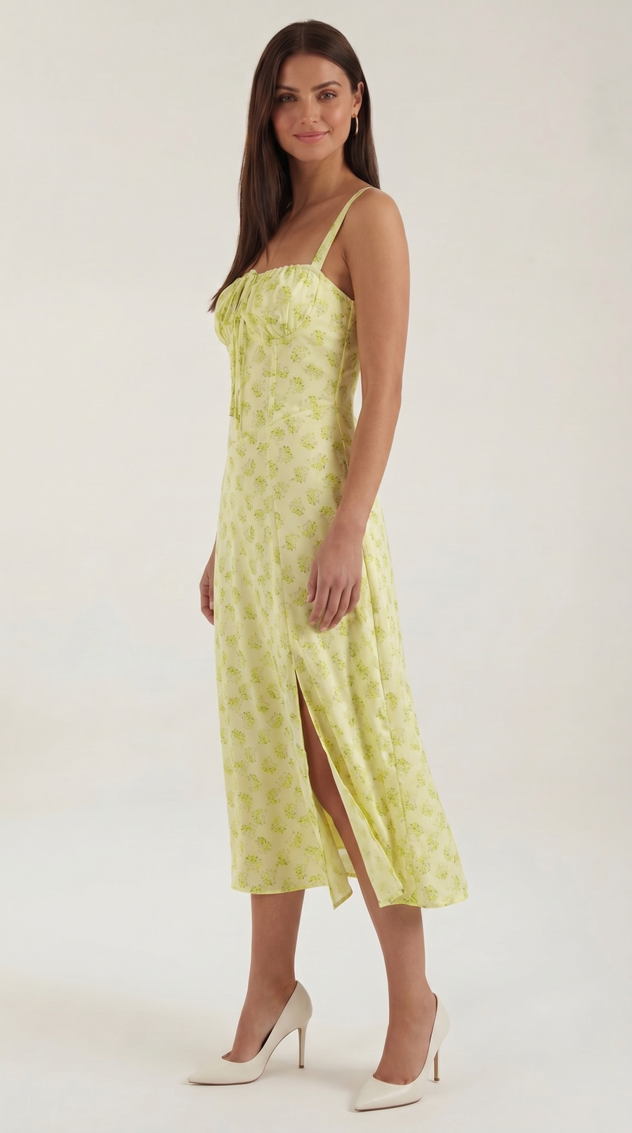 Vestito midi Julia | Abito estivo femminile con stampa floreale