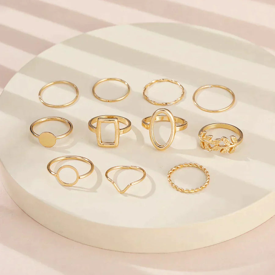 Pack mit 11 Vintage Silberringen