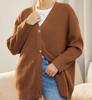 Damen Strickjacke Mit Knopfleiste | Große