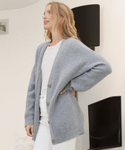 Damen Strickjacke Mit Knopfleiste | Große