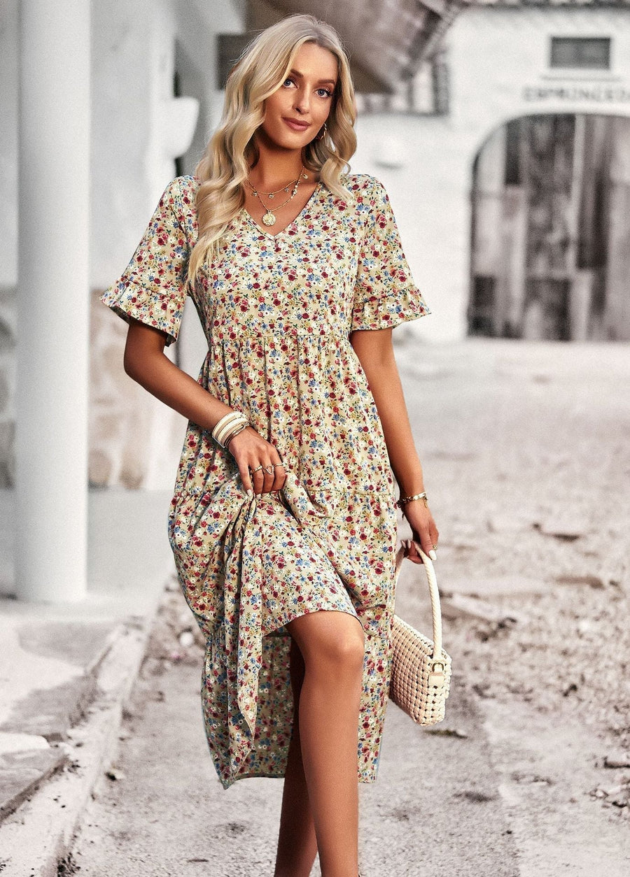 Kate- Geblümtes Midikleid