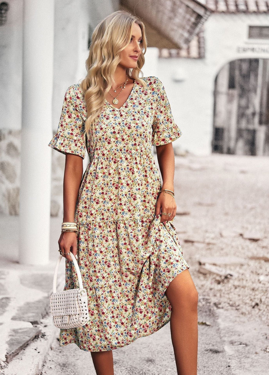Kate- Geblümtes Midikleid
