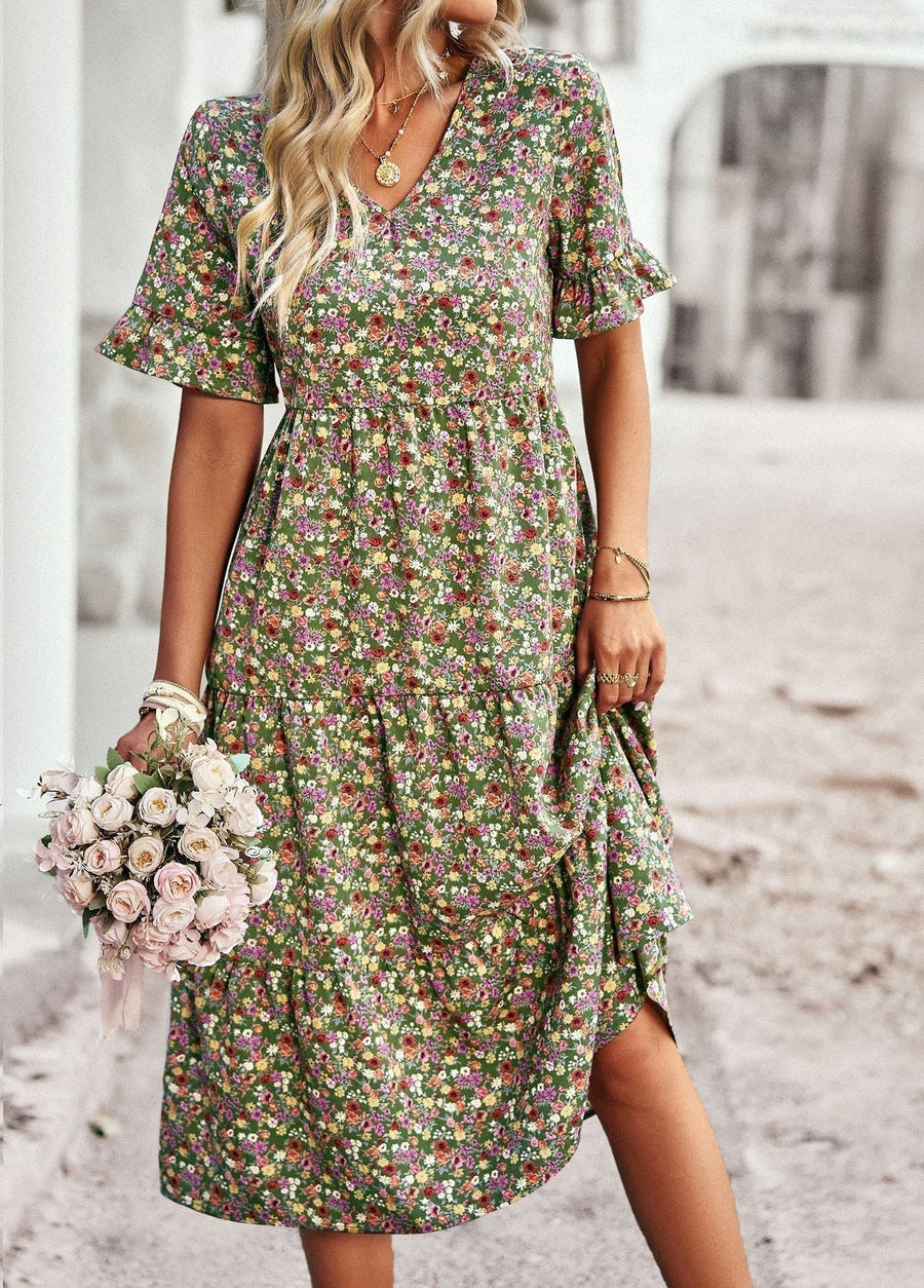 Kate- Geblümtes Midikleid