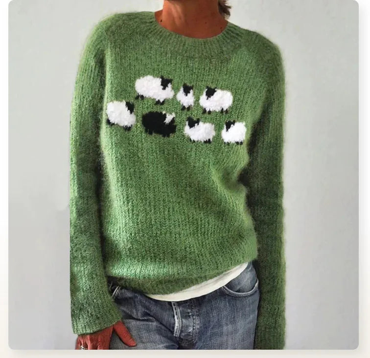 Lina™ - Bequemer süßer Schafpullover