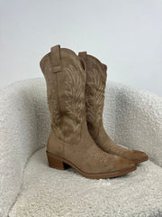 Klassische Damen-Cowboystiefel aus Leder – Elegantes Design für Jeden Anlass