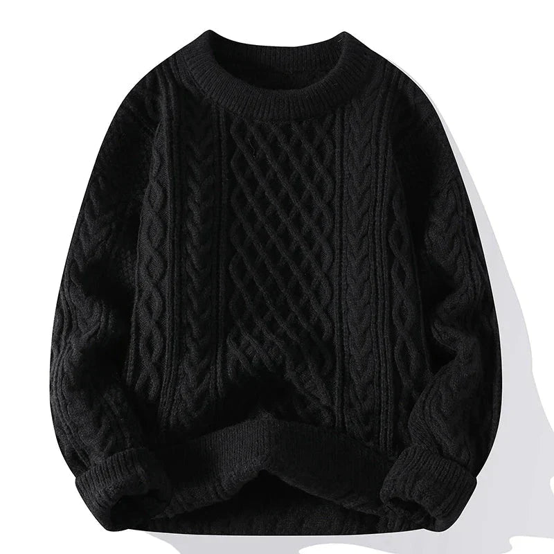 Klassischer Pullover mit Kabelstrick für Eleganz