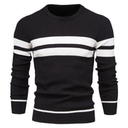 Klassischer Streifenpullover mit Elegantem Rundhalsausschnitt