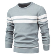 Klassischer Streifenpullover mit Elegantem Rundhalsausschnitt